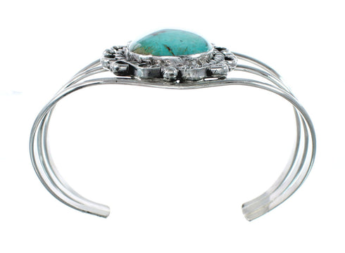 Genuine Navajo Large Turquoise Sterling Silver Cuff Bracelet NN20524